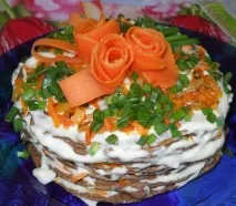 Печінковий торт із яловичої печінки. печінковий