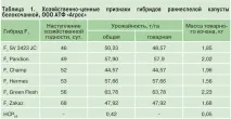 Перспективні гібриди капусти та моркви в Західному Сибіру, Картопля та овочі капусти