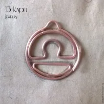 Плетемо кулон «Ваги» з дроту в техніці wire wrap – Ярмарок Майстрів ваги