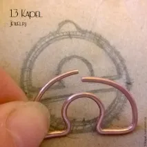 Плетемо кулон «Ваги» з дроту в техніці wire wrap – Ярмарок Майстрів техніці
