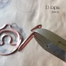 Плетемо кулон «Ваги» з дроту в техніці wire wrap – Ярмарок Майстрів дроту