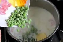 Рецепт молочного овочевого супу супу