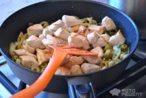 Рецепт Курка в соусі, з оливками курка