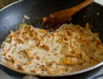 Рецепт курячого філе з вершковим соусом з лисичок на Смачному Блозі соусом