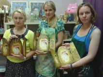 Складень (триптих) за мотивами робіт - авторський МК Наталії Полех! - Ярмарок Майстрів триптих
