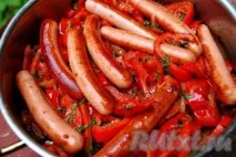 Сосиски з овочами - 8 покрокових фото в рецепті покрокових