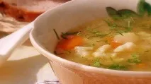 Суп курячий з галушками кулінарний рецепт! галушками