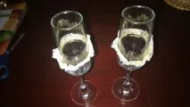 Весільні келихи своїми руками фото та відео келихи