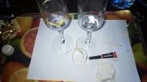 Весільні келихи своїми руками фото та відео руками