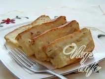 Сирна запіканка з бананом в духовці. бананом
