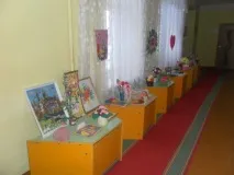 Виставка виробів до ювілею дитячого садка виробів