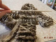 В’язаний шарф спицями для мами мами
