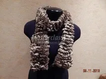 В’язаний шарф спицями для мами петель
