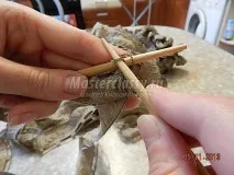 В’язаний шарф спицями для мами язаний