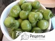 Засолювання зелений помідор з часником на зиму фото рецепт фото