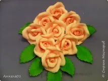 Троянди з мастики для торта мастики