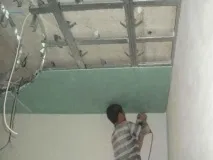 Гіпсокартон на стелю без каркасу каркасу