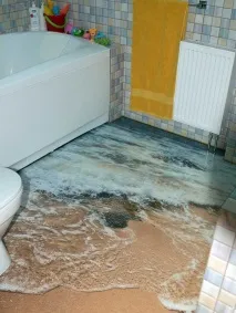 Як не помилитися вибираючи наливну підлогу у ванній вибираючи