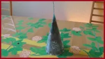 Як зробити своїми руками ялинку у формі свічки до Нового року своїми