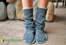 Як зшити шкарпетки своїми руками зі светра своїми