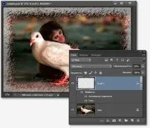 Як вставити фото в рамку у Photoshop CS6 вставити