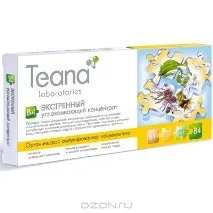 Концентрат Teana, Екстрений заспокійливий, для проблемної шкіри, 10 ампул концентрат
