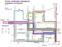 Маршрути міського громадського транспорту в Слов’янську-на-Кубані, Слов’янськ-на-Кубані 2 янську-на-кубані
