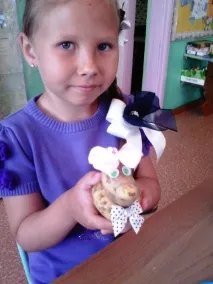 Майстер-клас «Композиція з картоплі «Качина сім’я» картоплі