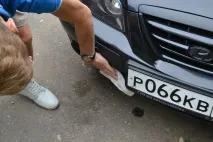 Накладки на передній бампер. накладки