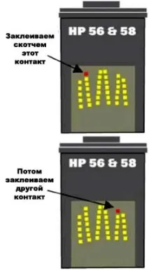 Обнулення чіпів на оригінальних струминних картриджах принтерів НР оригінальних