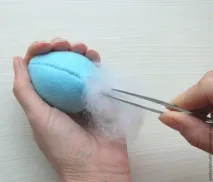 Пасхальний кошик із фетру пасхальний