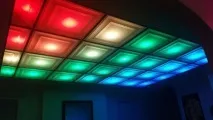 Підсвічування стелі білі світильники, освітлення великих, світиться, під колір інтер’єру, стелі