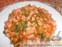 Рецепт Піджарка з ковбаси чи сосисок на сосисок