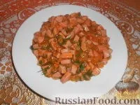 Рецепт Піджарка з ковбаси чи сосисок на ковбаси