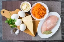 Салат з куркою та корейською морквою - Буніто - Смачно та просто корейською