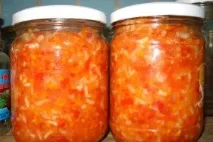 Салат з рисом на зиму. салат