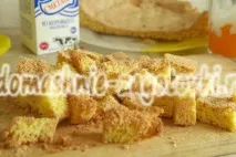 Торт зі шматочків бісквіту, рецепт шматочків