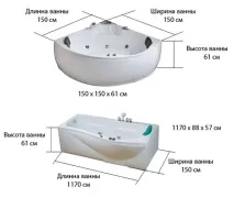 Трикутна ванна – затишок та перевага в інтер’єрі ванна