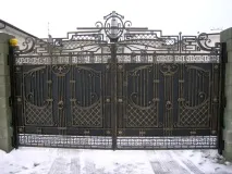 Установка кованих воріт своїми руками руками