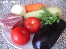 Хороші рецепти - Філе індички, тушковане з баклажаном та кабачком філе