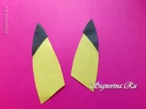 Закладка-куточок покемон Пікачу дитячий виріб орігамі з паперу пікачу