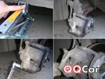 Заміна передніх гальмівних колодок Ніссан Альмера своїми руками гальмівних