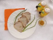Запечене м’ясо зі сметаною та гірчицею запечене