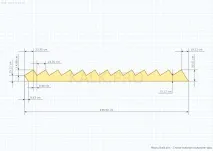 3D Онлайн калькулятор розрахунок сходів на косоурах з поворотом на 90, креслення розрахунок