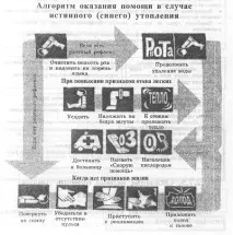 Алгоритм надання допомоги потерпілому при істинному (синьому) та блідому утопленні допомоги