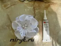 Великий бант для волосся (майстер-клас) квітку