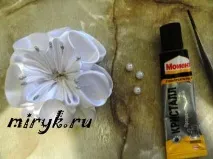Великий бант для волосся (майстер-клас) квітку