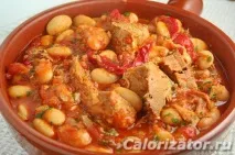 Квасоля з м’ясом - калорійність, склад, опис калорійність