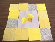 Лоскутна подушка своїми руками - осінь подушка