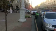 Як байкери відбивали колегу у ДАІ у центрі Мінська колегу